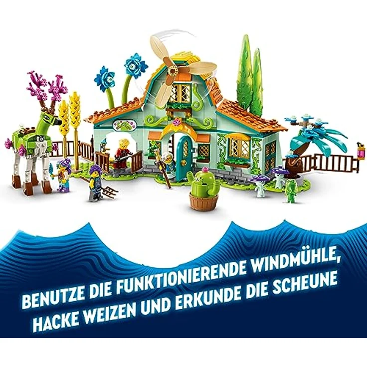 LEGO 71459 DREAMZzz Stall der Traumwesen, Fantasy-Bauernhof-Spielzeug mit Hirschfigur, die auf 2 Arten gebaut Werden kann und 4 TV-Show-Minifiguren, Set mit Fabelwesen für Kinder, Mädchen und Jungen – Bild 3