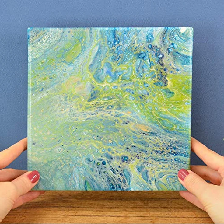 Viva Decor Acrylfarben-Set "Ocean Dreams", 6 x 82 ml, lichtecht und wasserverdünnbar in Türkis, Grün, Nachtblau, Beige, Mittelblau und Weiß – Bild 2