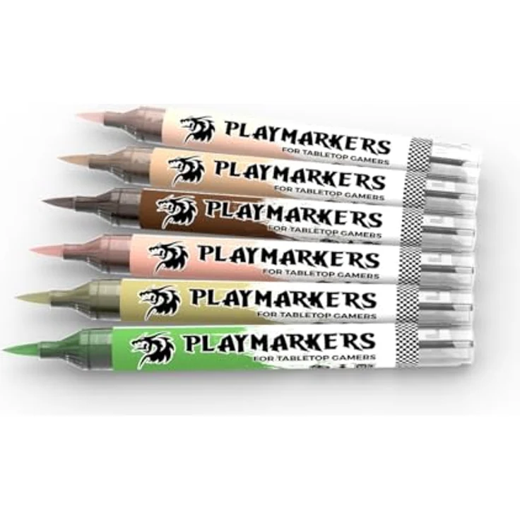 AK Interactive PLAYMARKERS SET AKM107, Filzstifte in Haut- und Fleischtönen, 6 Stück mit hoher Deckkraft und wasserresistenter Formel – Bild 2