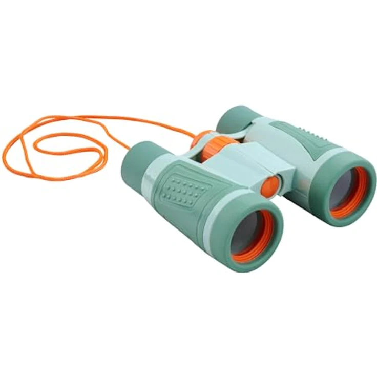 Simba Scout Kinder-Fernglas 11 cm, gummiertes Fernglas mit 8-facher Vergrößerung und 200m Sichtweite, inkl. Umhänge-Kordel, für Kinder ab 5 Jahren – Bild 2