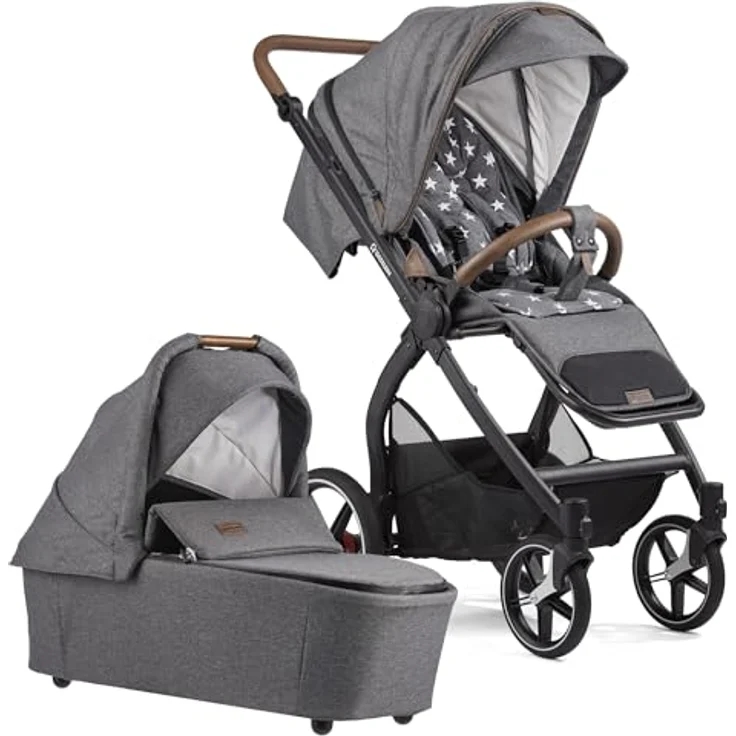 Gesslein FX4 Swing 2in1 Kinderwagen-Set inkl. Babywanne Panorama Lyx, 10 kg leicht, ergonomische Liegeposition, UV-Schutz, inkl. XXL-Zubehörpaket – Bild 2