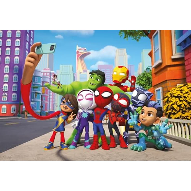 Komar Keilrahmenbild - Spidey and His Amazing Friends Selfie - 60 x 40 cm - Leinwandbild, Kinderzimmer, Marvel, Bunt – Bild 3