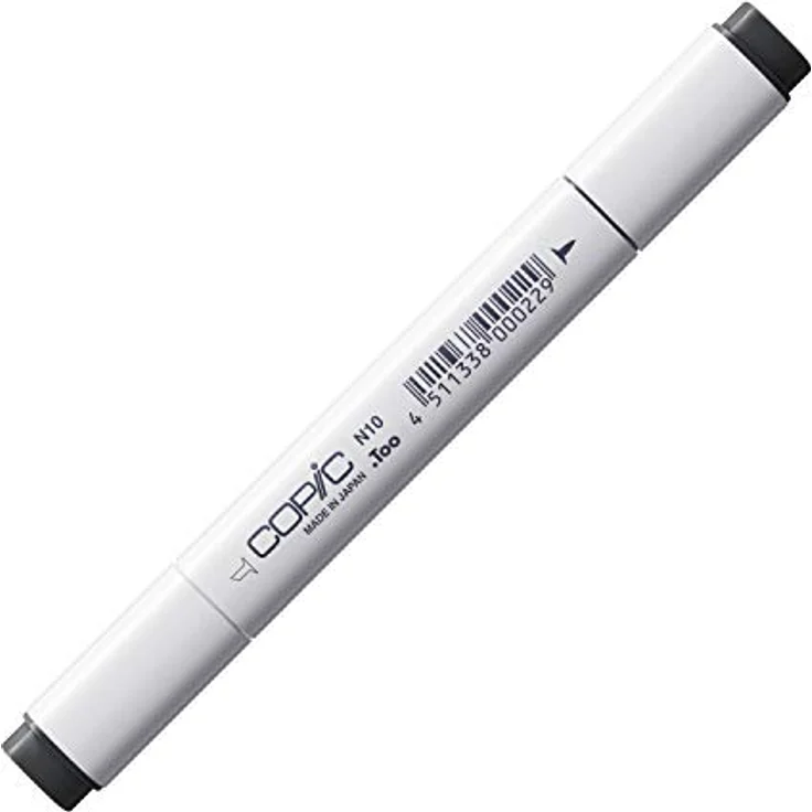 Copic Classic Marker Typ N - 10, neutral gray No. 10, professioneller Layoutmarker mit dualem Spitzensystem – Bild 1