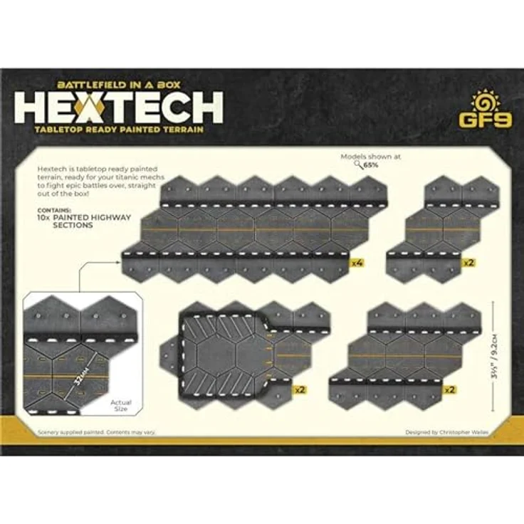 Gale Force Nine Hextech-Schlachtfeld in Einer Box: Trinity City Highways, lackiertes Gelände, Tischplatte bereit – Bild 2