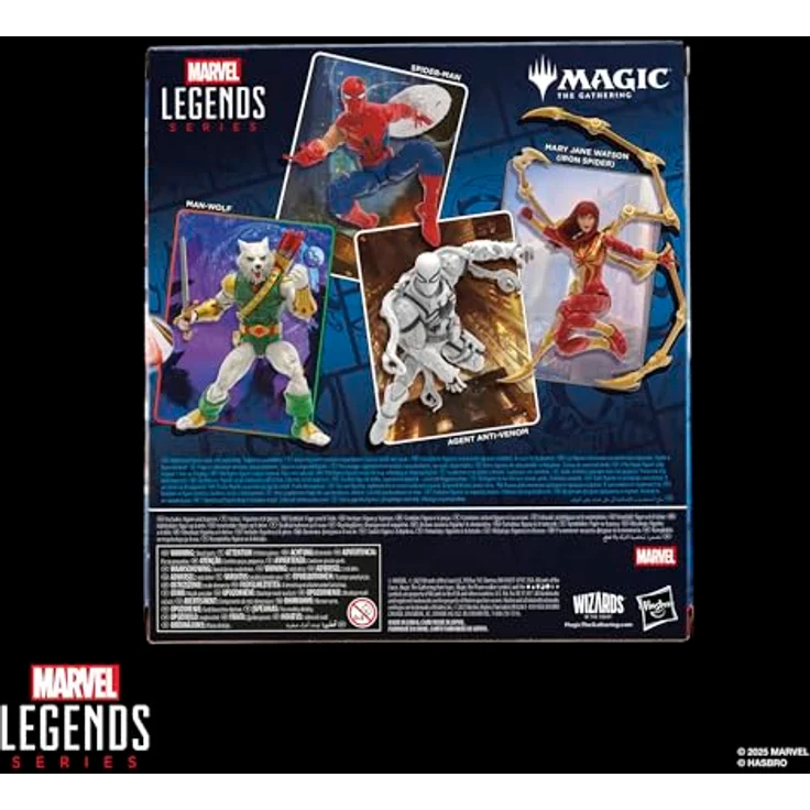 Spiderman Magic: The Gathering Mary Jane Watson (Iron Spider) Sammelfigur, 15 cm mit 7 Accessoires und Foilkarte – Bild 9