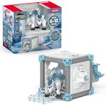 Schleich BattleCave Schneeschlitzer (42733) ELDRADOR, thematische Spielwelt mit Weltenkristall und kombinierbar mit BattleCaves und Arena, ca. 15 cm Kantenlänge
