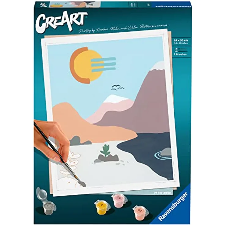 Ravensburger CreArt - Malen nach Zahlen 23641 - By the River - ab 12 Jahren