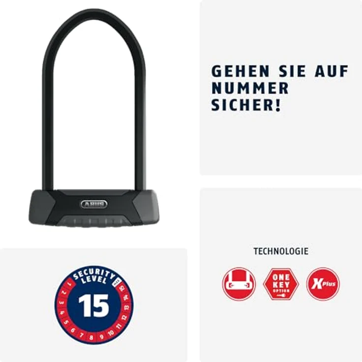 ABUS GRANIT XPlus 540 U-Schloss Schwarz 1 7 cm Schlüssel Gold VdS FG ART 40S4 Sold Secure Gold Ice Spray FA Varefakta – Bild 3