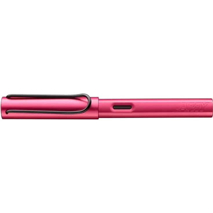 LAMY AL-star Füllfederhalter, ergonomisch mit Edelstahlfeder M, Farbe fiery, inkl. Tintenpatrone blau – Bild 2