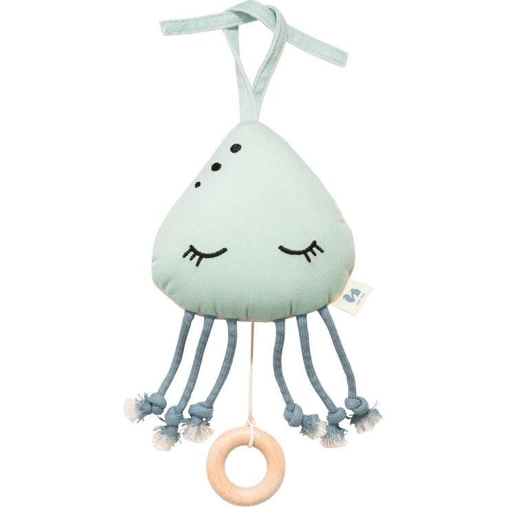 Hauck Spieluhr Cuddle N Sleep, Jellyfish Spieluhr mit mechanischem Spielwerk und waschbarer Funktion – Bild 1