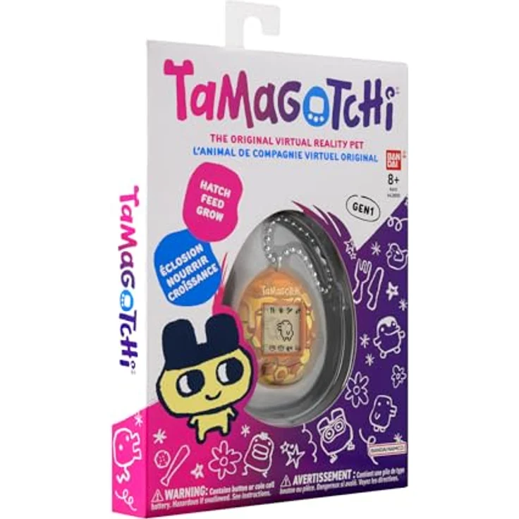 Bandai Tamagotchi Original Honey, Lernspielzeug mit CR2032 Batterie, mehrfarbig – Bild 9