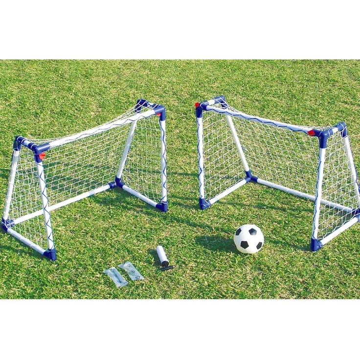 Euro Play, Tor Set mit 2 kleinen Toren (74 x 60 cm), inklusive Ball und Ballpumpe