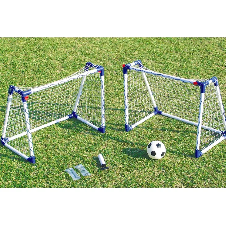 Euro Play, Tor Set mit 2 kleinen Toren (74 x 60 cm), inklusive Ball und Ballpumpe