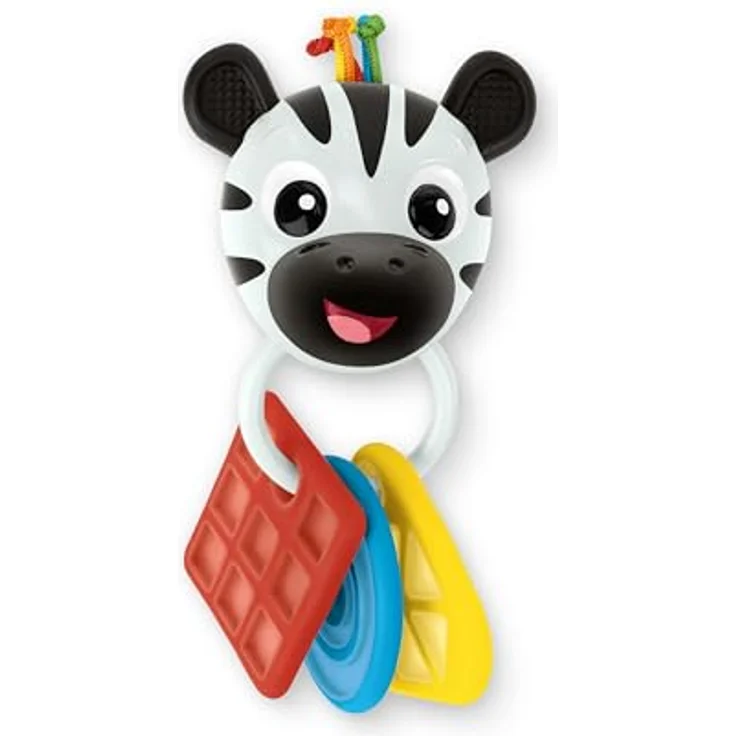 Baby Einstein Shake-a-Shape Zen Beißring, 2-in-1 Beißring und Rassel, multisensorisch mit BPA-freien Silikonformen, ab 3 Monaten – Bild 1