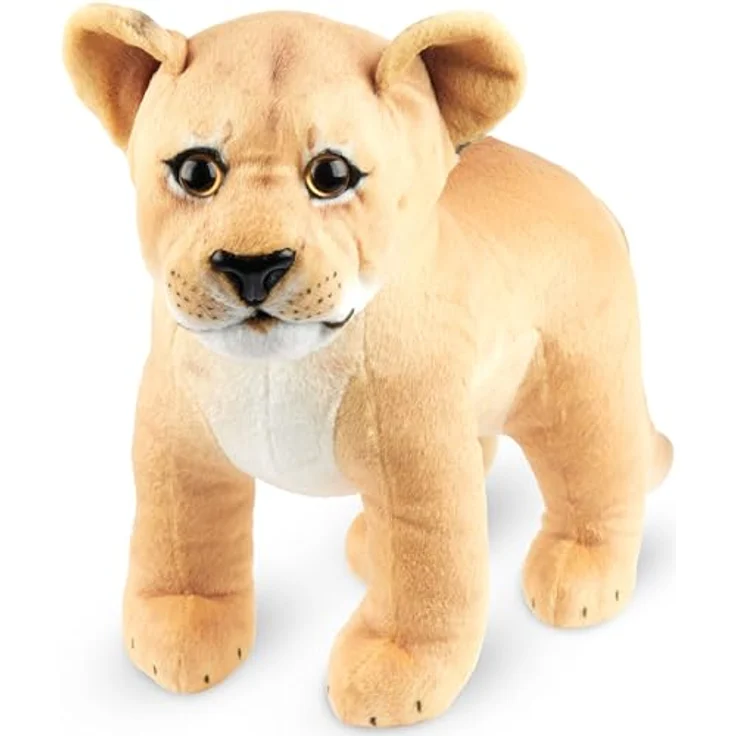 BRUBAKER Löwin Kuscheltier, 30 cm Plüsch Löwe aus kinderfreundlichem Material, braun, ideal für Babys und Kleinkinder – Bild 1