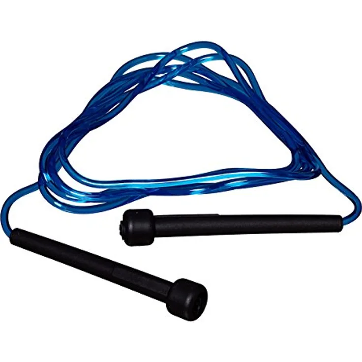 Best Sporting Springseil mit Kunststoff Griffen, 280 cm, anthrazit oder blau (blau)