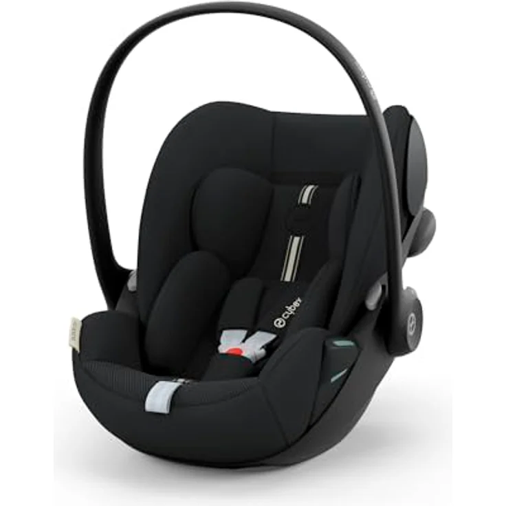 CYBEX Gold Babyschale Cloud G i-Size Plus, Inkl. Neugeboreneneinlage, Ab Geburt bis ca. 24 Monate, Für Kinder ab 40 cm bis 87 cm, Max. 13 kg, Moon Black – Bild 1