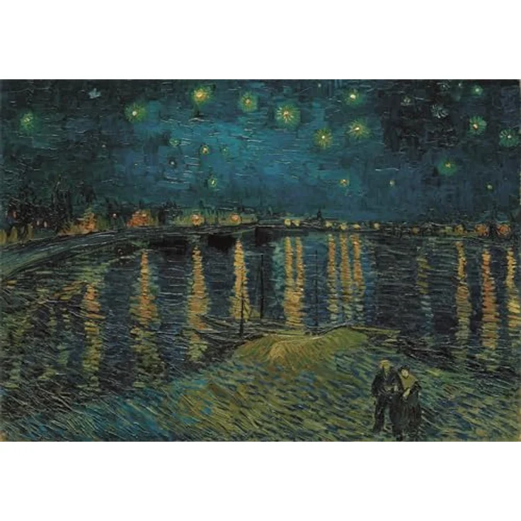 Clementoni Puzzle Museum Collection 1000 Teile, Van Gogh Sternennacht über der Rhone, 70 x 50 cm, Umweltfreundlich, Hergestellt in Italien – Bild 2