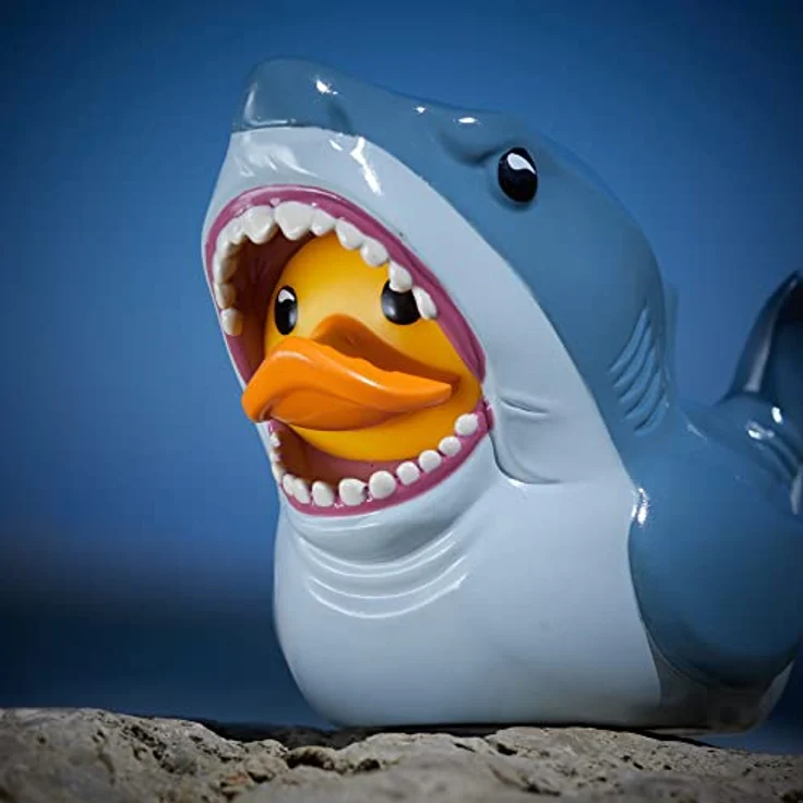 TUBBZ Box-Ausgabe Jaws Bruce der Hai Sammler-Vinyl-Gummiente Figur - Offizielles Der weiße Hai Merchandise - TV, Film & Videospiele, 9 cm (3,54 Zoll) in Display-Box, hochdetailliert – Bild 4