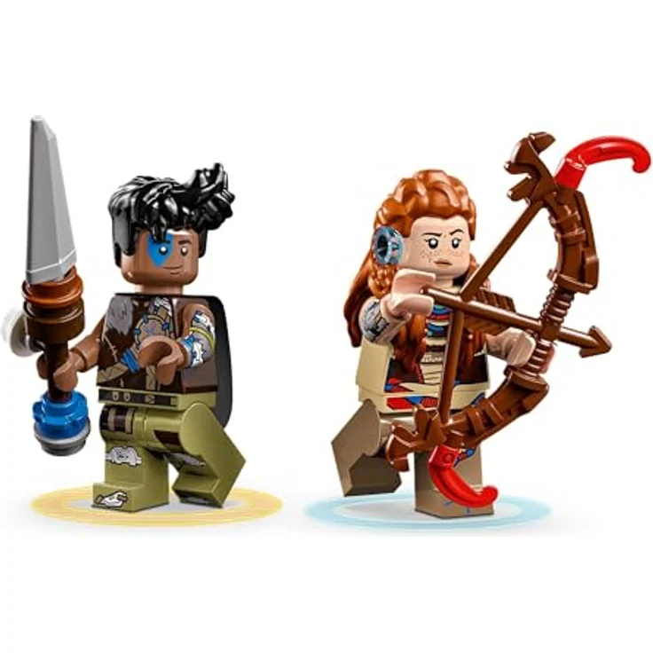 LEGO Horizon Adventures Aloy und Varl vs. Panzerwanderer und Sägezahn, Spielzeug mit Monstermaschinen und Minifiguren, Spielset zum Sammeln für Fans vom Videospiel, Jungen, Mädchen ab 9 Jahren 77037, LEGO Klemmbausteine – Bild 5