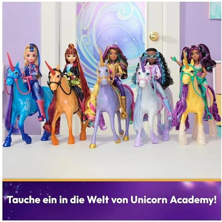 Spin Master Unicorn Academy – Unicorn Glacier, 28 cm Sammelfigur mit perlisiertem Körper und glitzerndem Horn – Bild 7