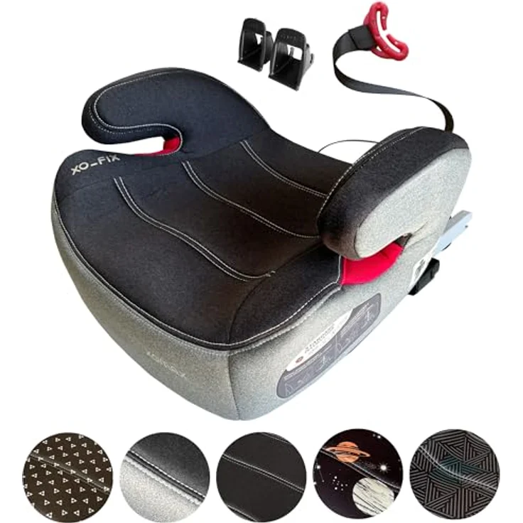 XOMAX Kindersitzerhöhung KBH313 mit ISOFIX, gepolstert, Armlehnen, ECE R129, für Kinder 6-12 Jahre – Bild 9