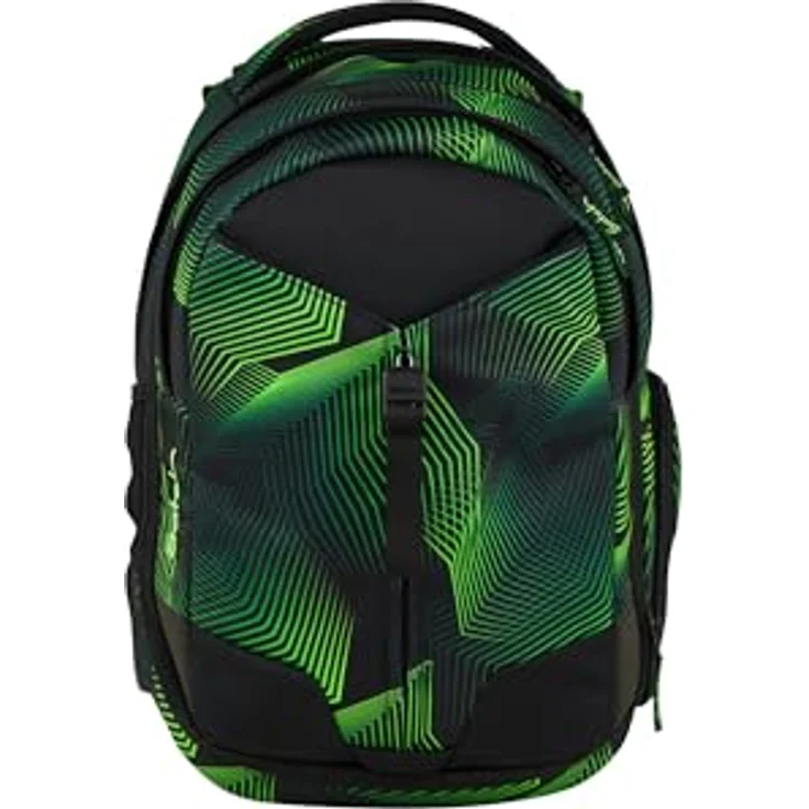 Satch Schulranzen MATCH Seismic Green, ergonomisch, 30 + 5 Liter, Kollektion 2025 – Bild 1