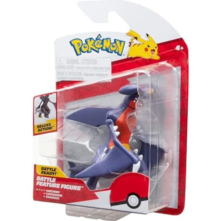 Pokémon Garchomp Krakrack Figur, 11 cm, offizielles Spielzeug aus der neuen Welle 2024 – Bild 3