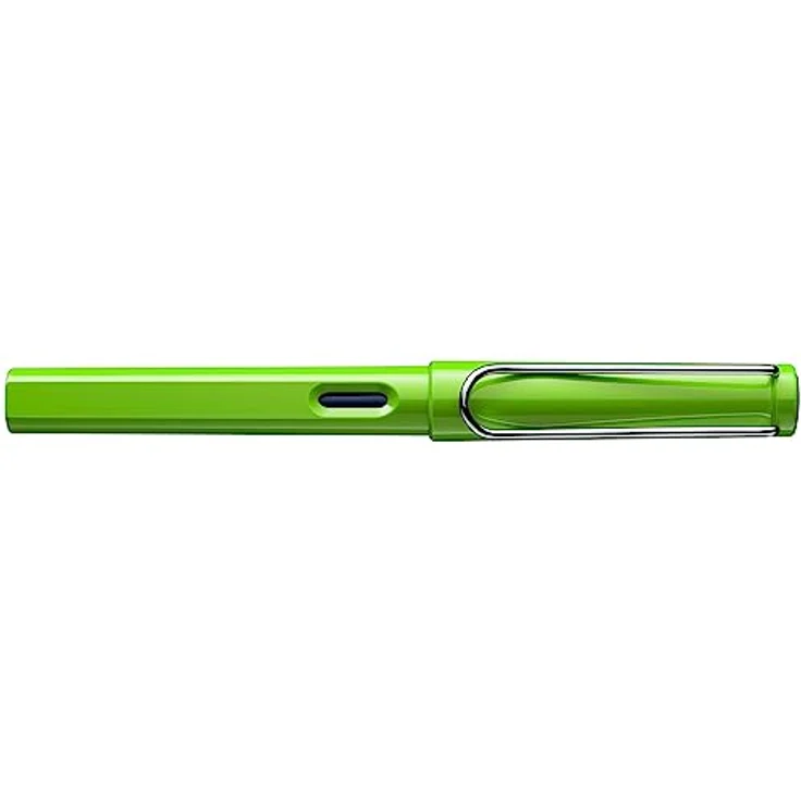 LAMY safari moderner Füllhalter 013 aus robustem Kunststoff in grün mit ergonomischem Griff und Stahlfeder Stichbreite M, inkl. Tintenpatrone LAMY T 10 blau – Bild 2