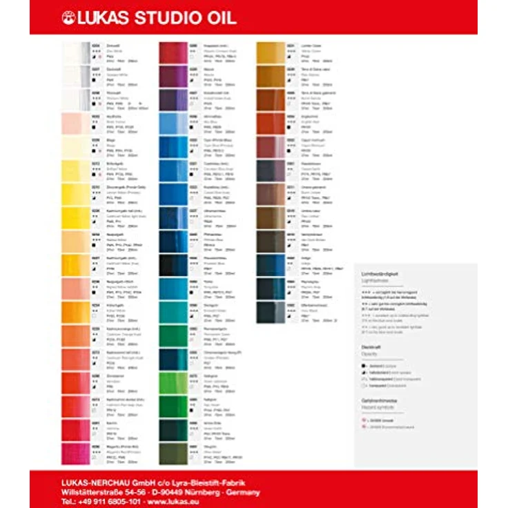 LUKAS STUDIO OIL 200 ml, Premium-Ölfarbe in Neapelgelb, hohe Lichtechtheit und Farbintensität – Bild 4