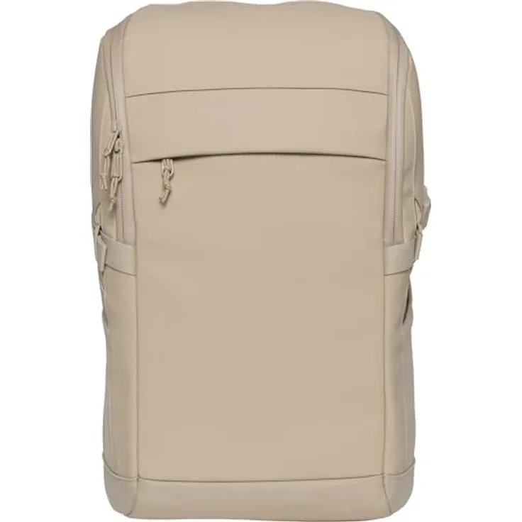 Beckmann Norway Rucksack Street FLX, Schulrucksack in Beige, 30-35l erweiterbar, witterungsbeständig mit Laptopfach