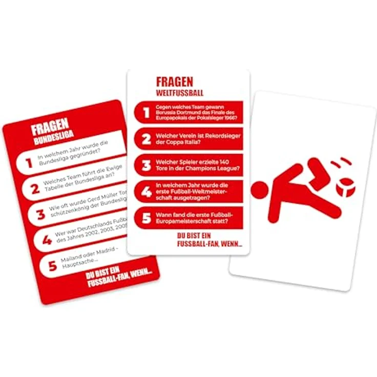 Gomazing Du bist EIN Fussball - Fan, wenn - Quiz-Brettspiel mit 500 Fragen zur Bundesliga + Weltfussball, für 2-8 Spieler, ab 8 Jahren, nachhaltig produziert – Bild 5