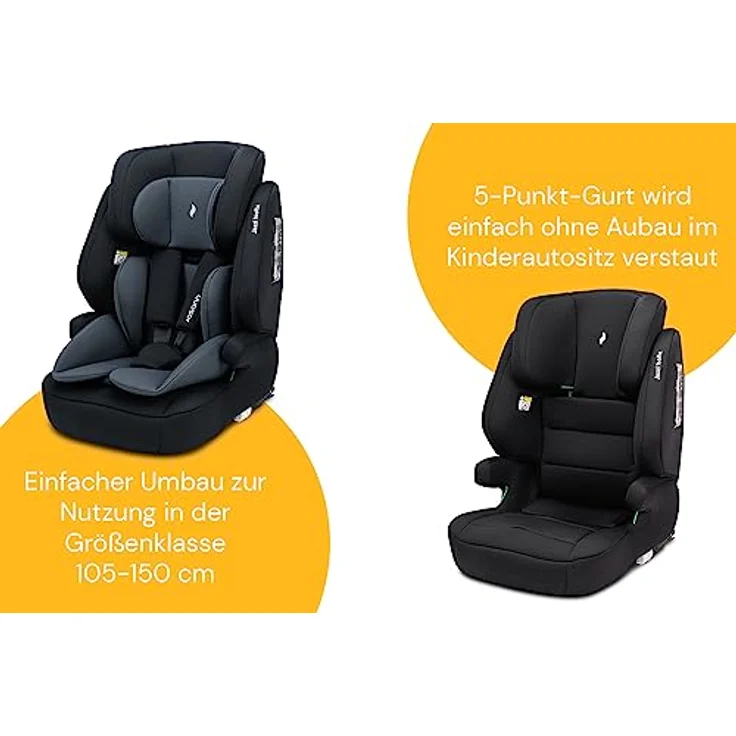 Osann Autokindersitz Jazzi Isofix, mitwachsender Kindersitz, für Kinder von 76 bis 150 cm – Bild 7