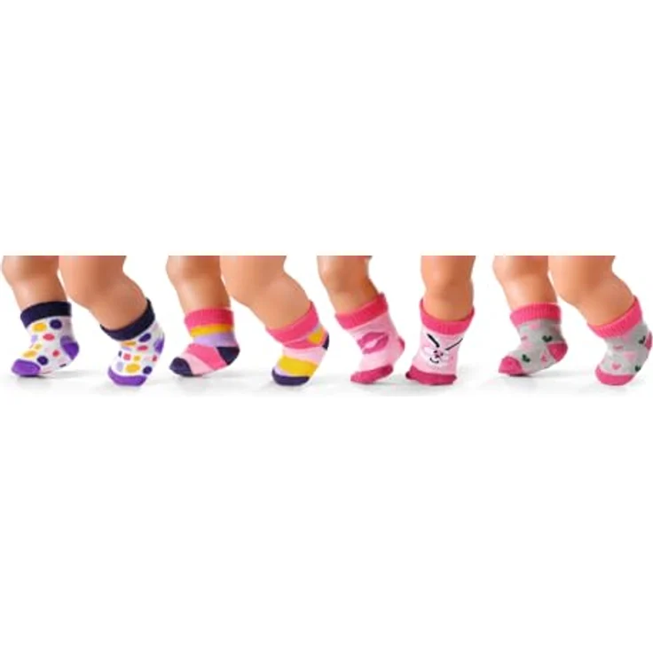 BABY Born 2 Paar Bunte Socken für 43 cm Puppen, Set Nicht frei wählbar 836057 Zapf Creation – Bild 5