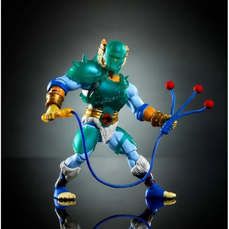 Masters of the Universe Tygra Actionfigur, 14 cm, beweglich, abnehmbare Rüstung, Bolo-Zubehör und Mini-Comic, Crossover mit ThunderCats, JFW96 – Bild 4