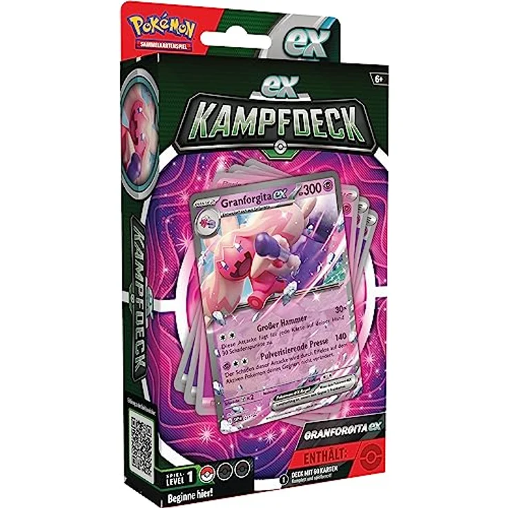 Pokémon Granforgita-ex, sofort spielbares Deck mit 60 Karten, inkl. Regelheft und Online-Code – Bild 1
