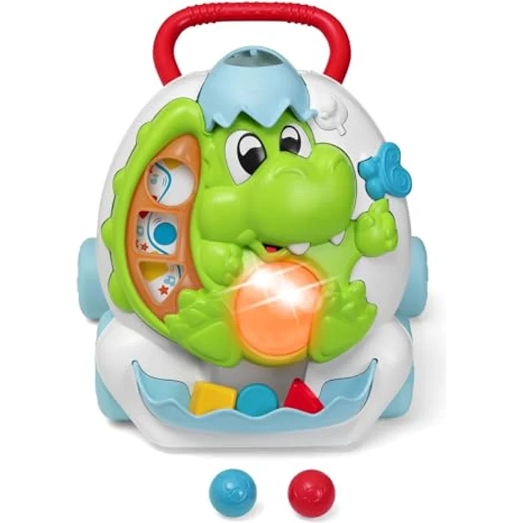 Chicco Dino Lauflerner First Steps, Dinosaurier geformt Toddler's mit elektronischem Activity Center, mit Lichtern und Geräuschen, große Räder für mehr Stabilität, ergonomischer Lenker – Bild 3
