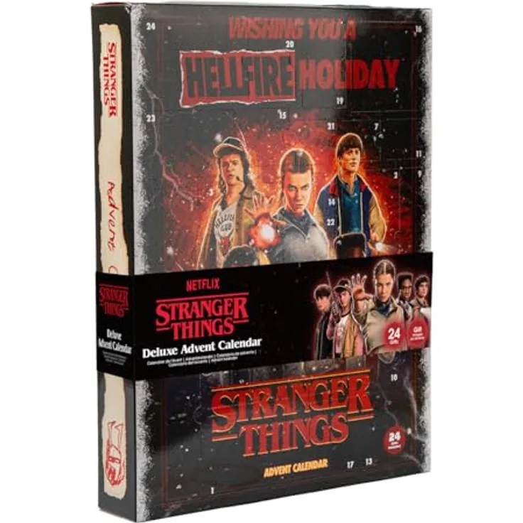 Cinereplicas Stranger Things Adventskalender 2025, mit 24 einzigartigen Geschenken, offiziell lizenziertes Merchandise für Fans