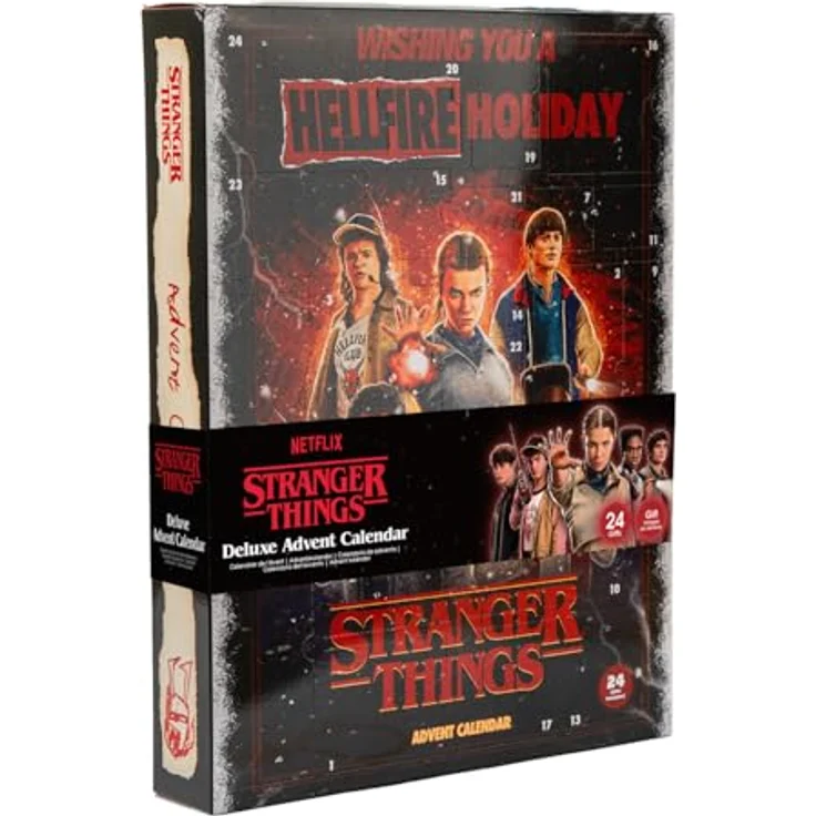 Cinereplicas Stranger Things Adventskalender 2025, mit 24 einzigartigen Geschenken, offiziell lizenziertes Merchandise für Fans – Bild 1