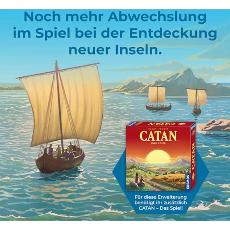 KOSMOS 684679 Catan - Seefahrer, Erweiterung zu Catan - Das Spiel, Brettspiel für 3-4 Personen ab 10 Jahre, Familienspiel, Gold als neuer Rohstoff – Bild 4