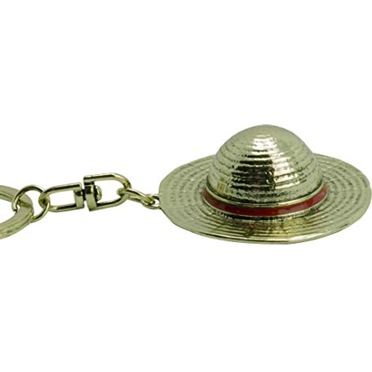 ABYstyle One Piece 3D Keyring Luffys Strohhut, hochwertiger Metall-Schlüsselanhänger, H. 4,8 cm x L. 4,5 cm, 100% offiziell – Bild 4