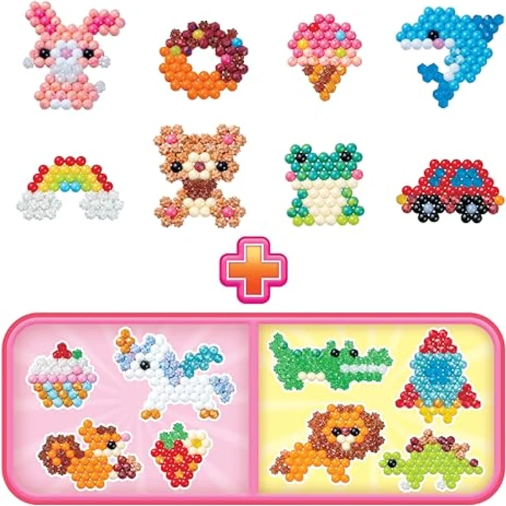 Aquabeads Kreativset Bastelstudio Starter Set, 900 bunte Bastelperlen, Pop-Up Bastelplatte und Sprüher, für Kinder ab 4 Jahren – Bild 6