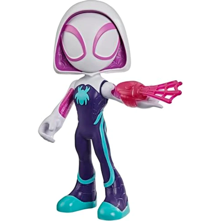 Hasbro Marvel Spidey and His Amazing Friends Ghost-Spider Figur, supergroß (23 cm), poseierbar, ab 3 Jahren – Bild 3