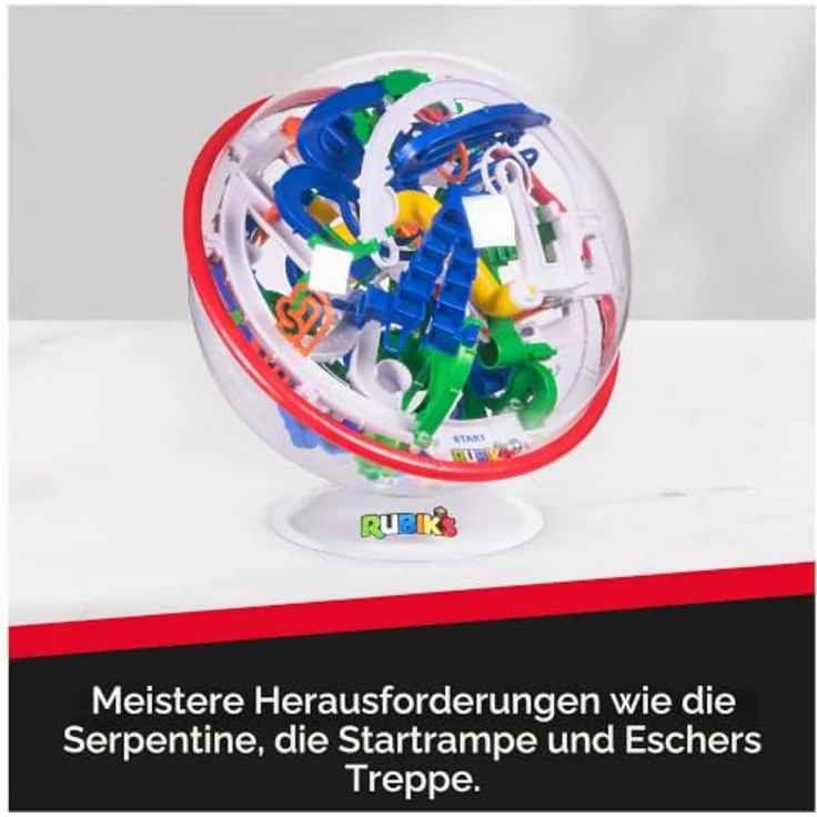 Rubiks Tracks 125 Epic, 3D-Brettspiel mit 125 Herausforderungen und drehbarem Tracks-Sphere – Bild 6