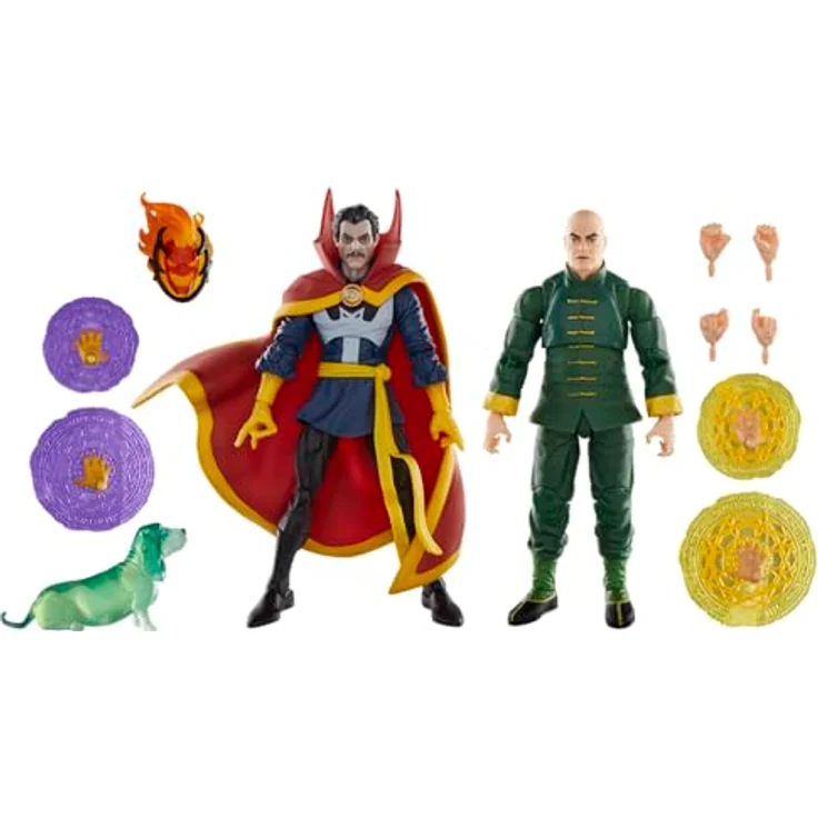 Marvel Legends Series Doctor Strange, Wong und Bats, Action-Figuren mit 20 Bewegungspunkten und 10 Accessoires – Bild 2