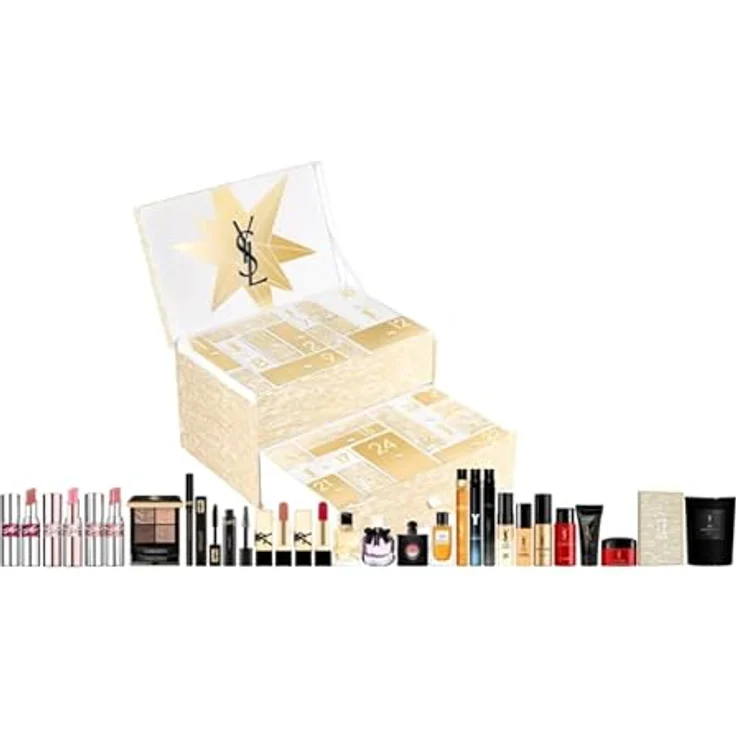 YVES SAINT LAURENT Adventskalender 2025, 24 Luxus Beauty Highlights mit Make-up, Düften und Skincare, limitierte Edition – Bild 3