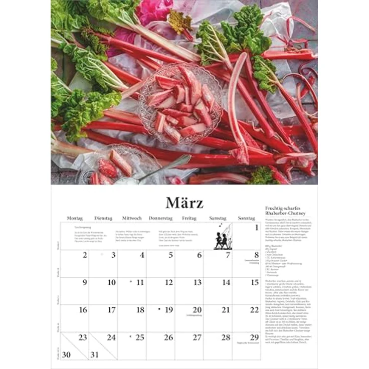 Neumann DUMONTS neuer Küchenkalender 2026, Broschürenkalender mit Rezepten und Gedichten, 42 x 29 cm, stimmungsvolle Food-Fotografien – Bild 4