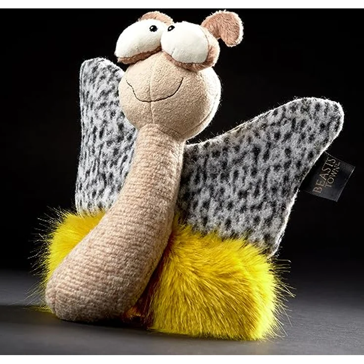 sigikid Plüschtier Happy Day, BeastsTown, Kuscheltier zum Sammeln und Schmusen, Beige/Gelb/Schmetterling – Bild 3
