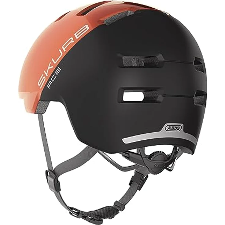 Abus Skurb ACE, stylischer Kinderfahrradhelm für Alltag, Skaten und BMX, Schwarz – Bild 6