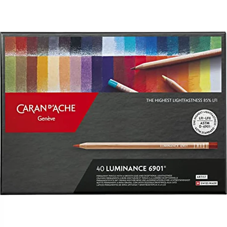 Caran d´Ache 6901.740 Artist Luminance 6901 Set aus 40 Stiften , 40 Stück (1er Pack)